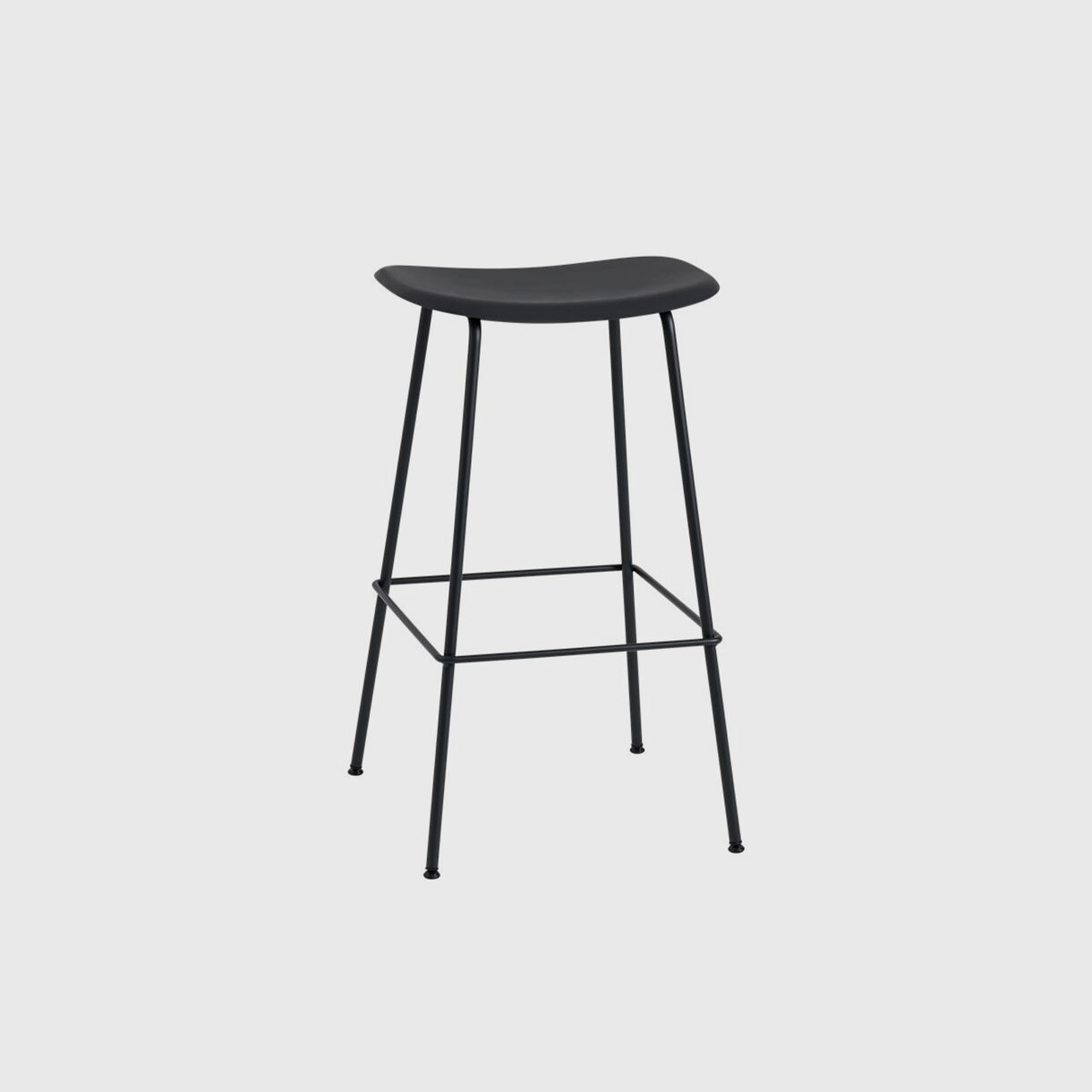 Fiber Bar Stool Tube Base, Black