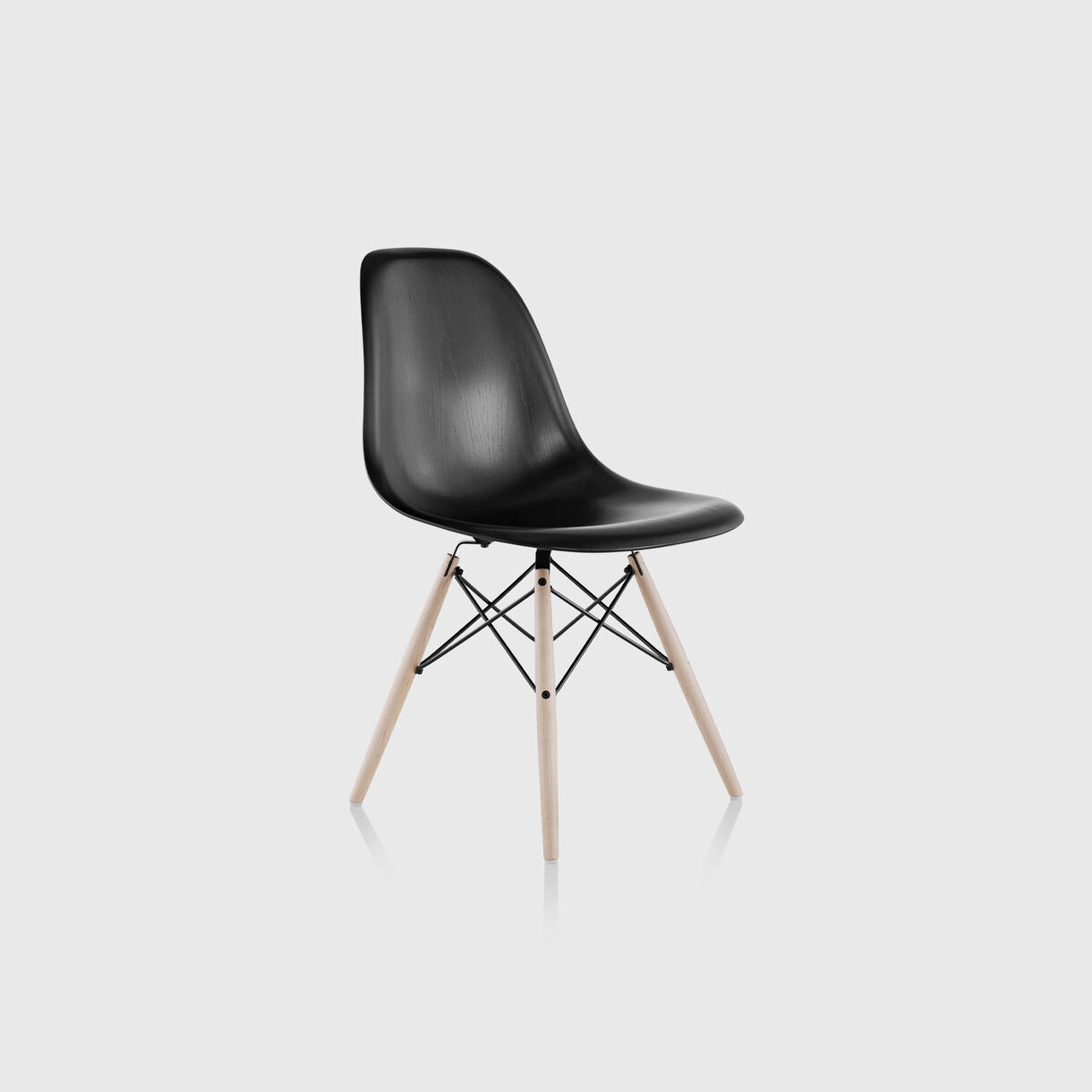 Eames Moulded Wood Side Chair, Dowel Base
