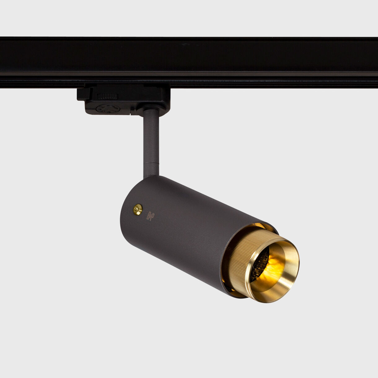 Exhaust Track Light, Graphite & Brass