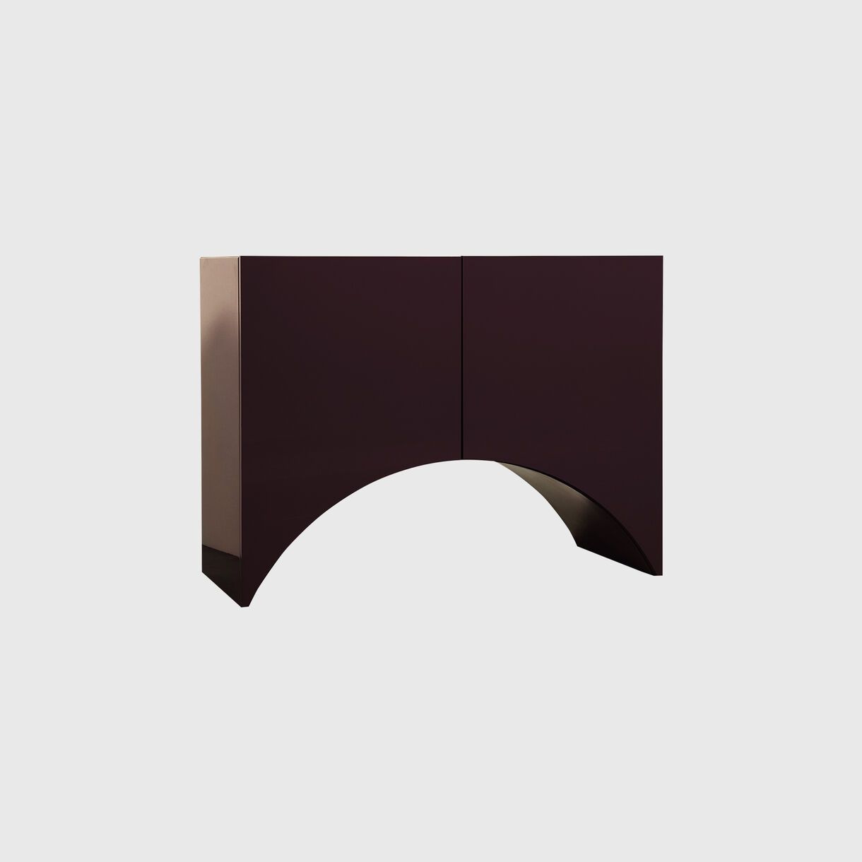 Bridges Cabinets, Small, Aubergine, Arch