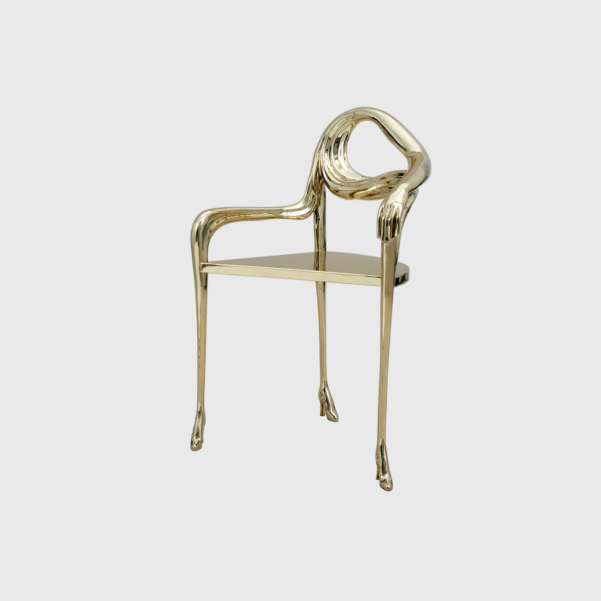 Leda Armchair, Brass