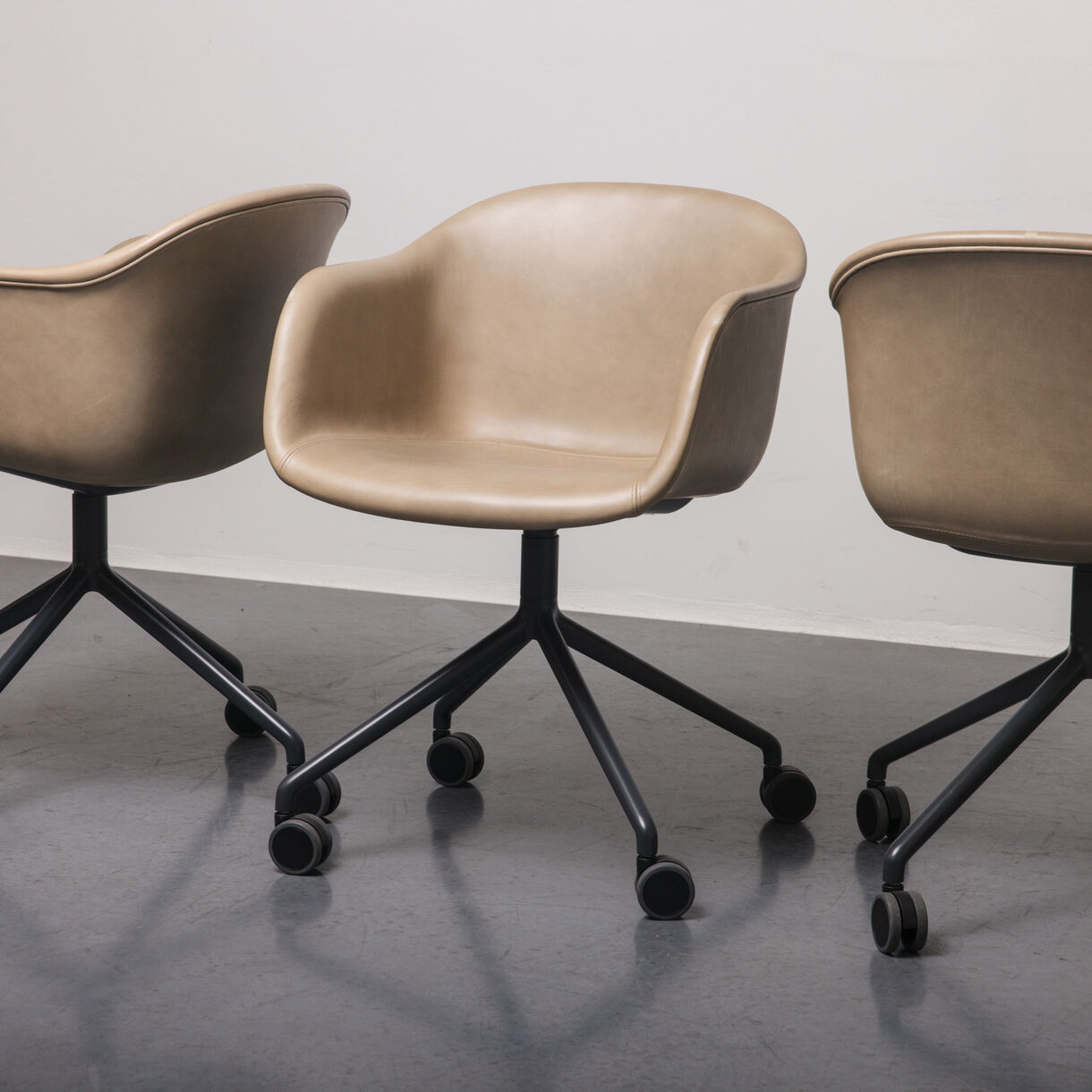 Fiber Conference Armchair, with Castors