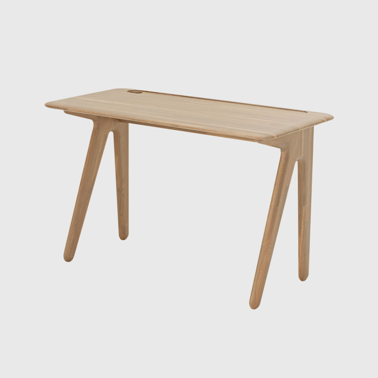 Slab Individual Desk, Natural Oak