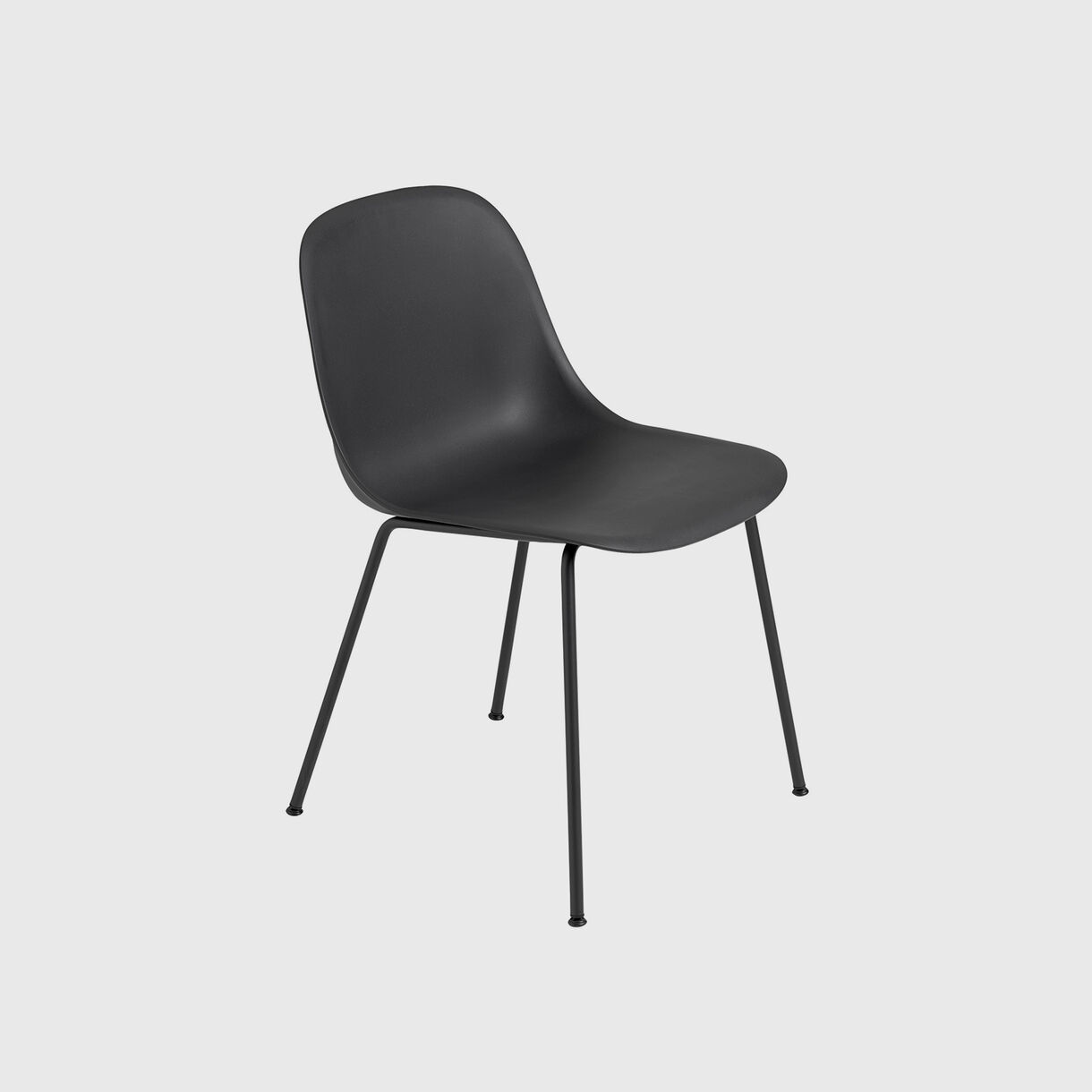 Fiber Side Chair Tube Base, Black