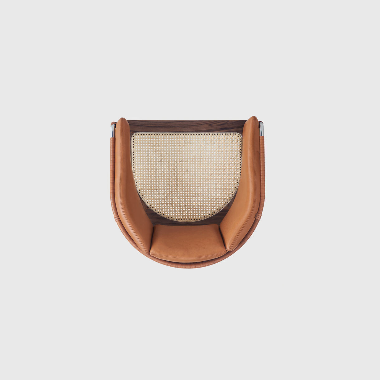 Geometric Armchair in Leather