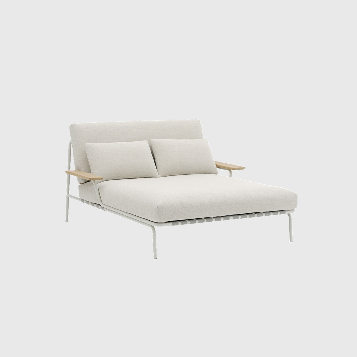 Settle Lounge Bed, Laze 1, Grey