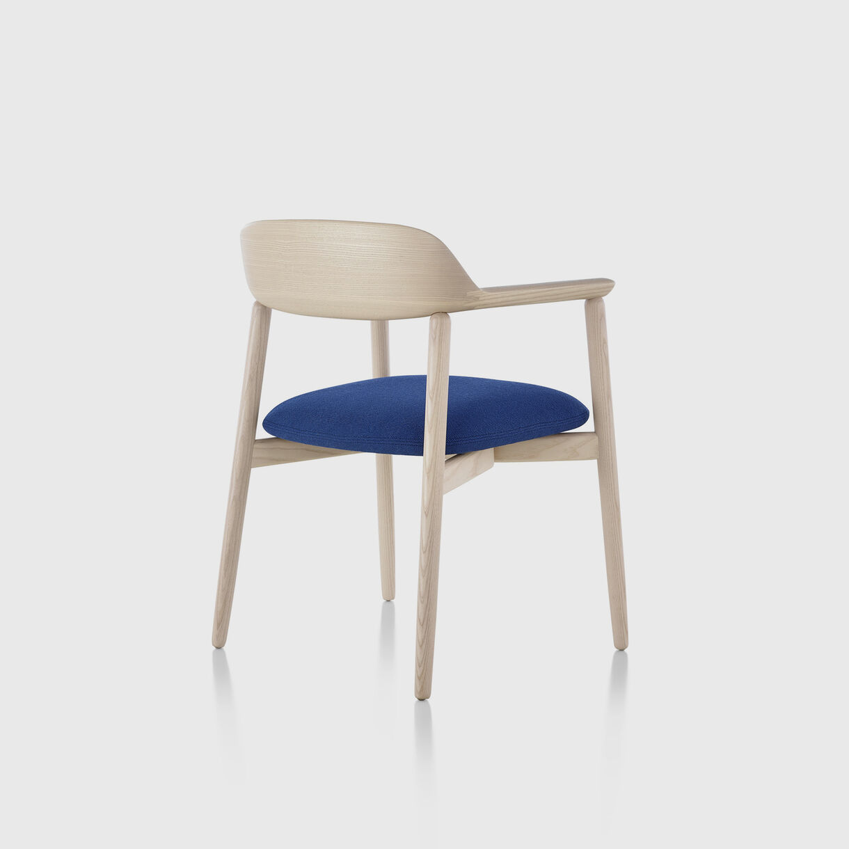 Crosshatch Side Chair, White Ash