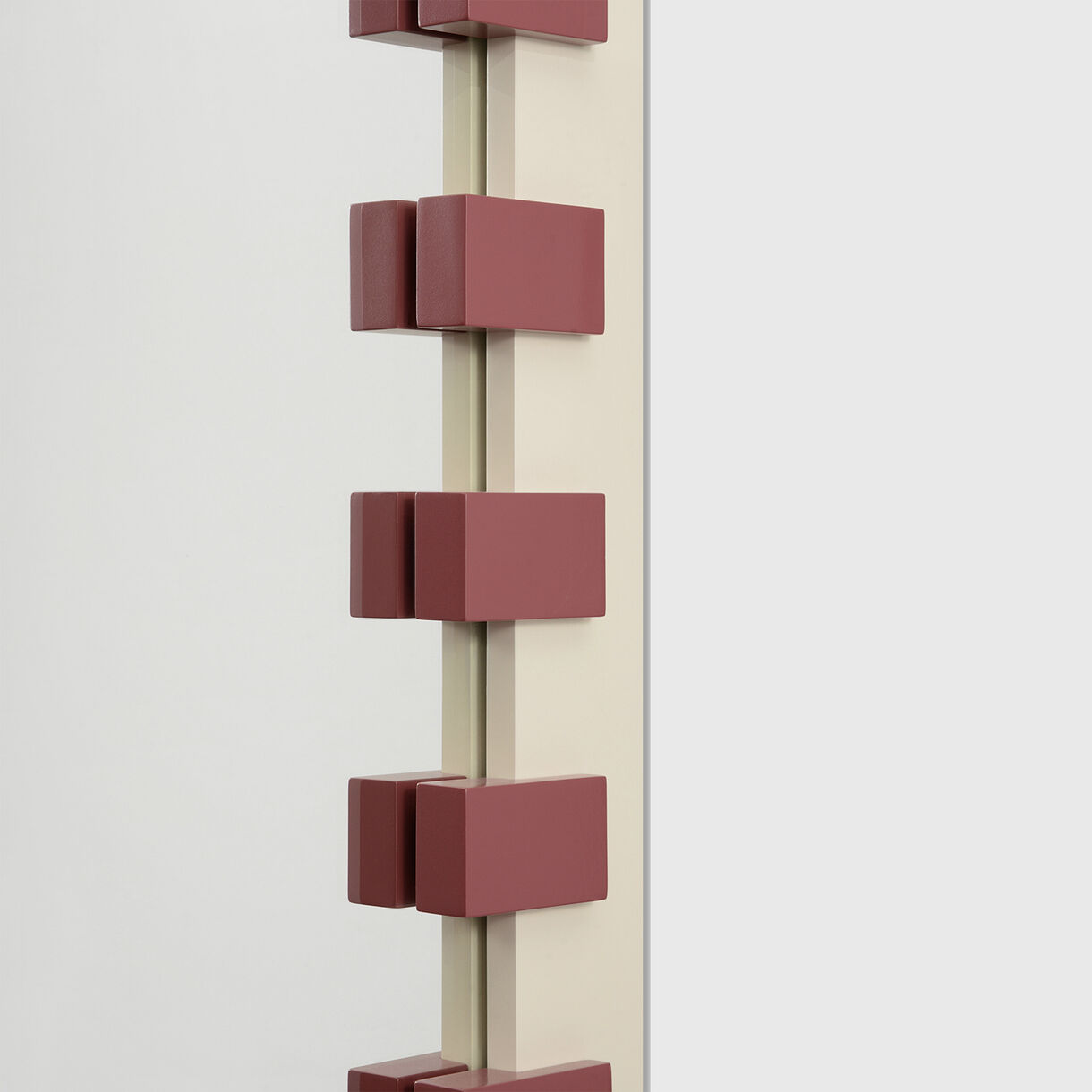 Zip Mirror, Pearl & Cranberry
