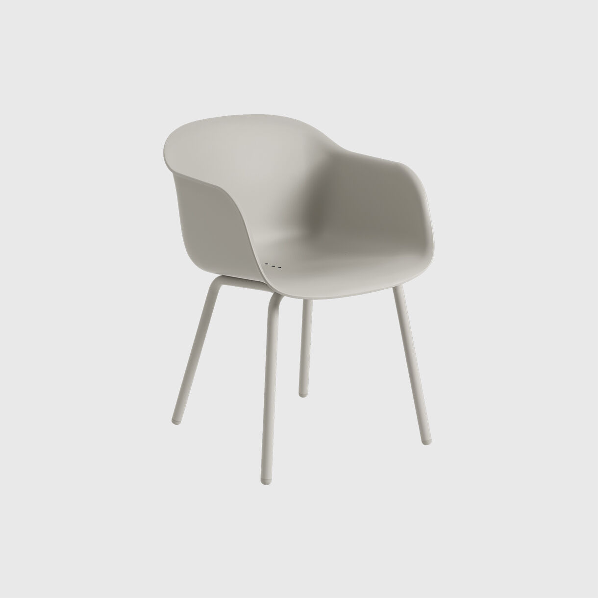 Fiber Outdoor Armchair, Grey
