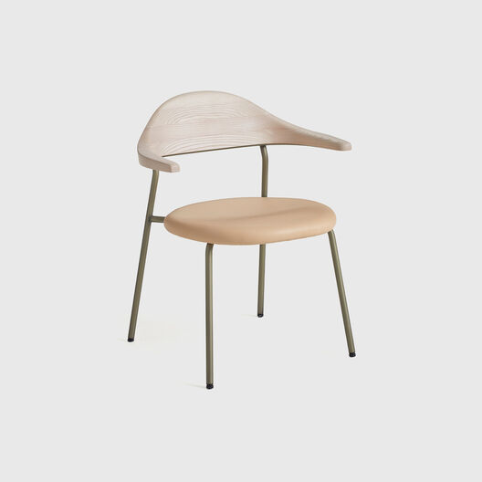 Bicorn Side Chair, Upholstered