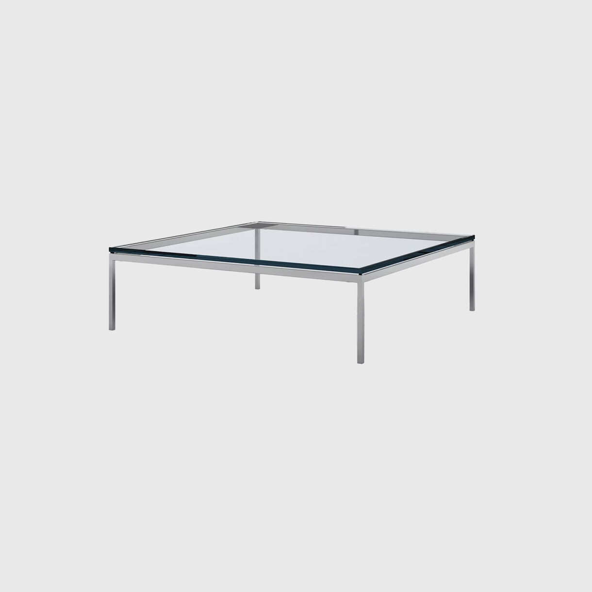Florence Knoll Coffee Table, Square Glass 1200