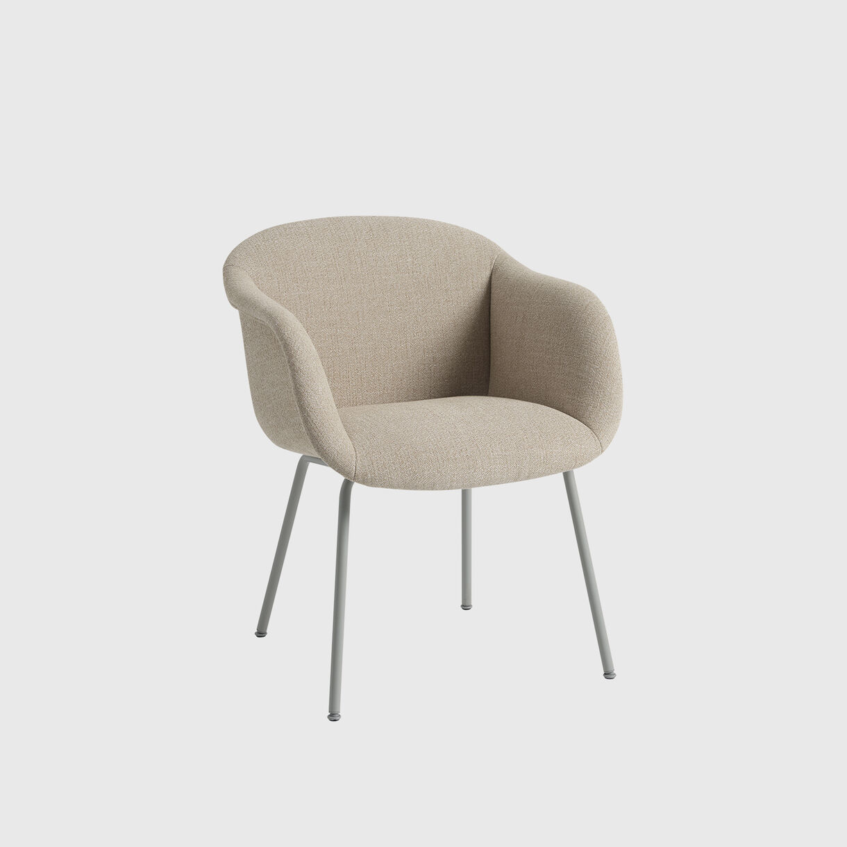 Fiber Soft Armchair, Tube Base