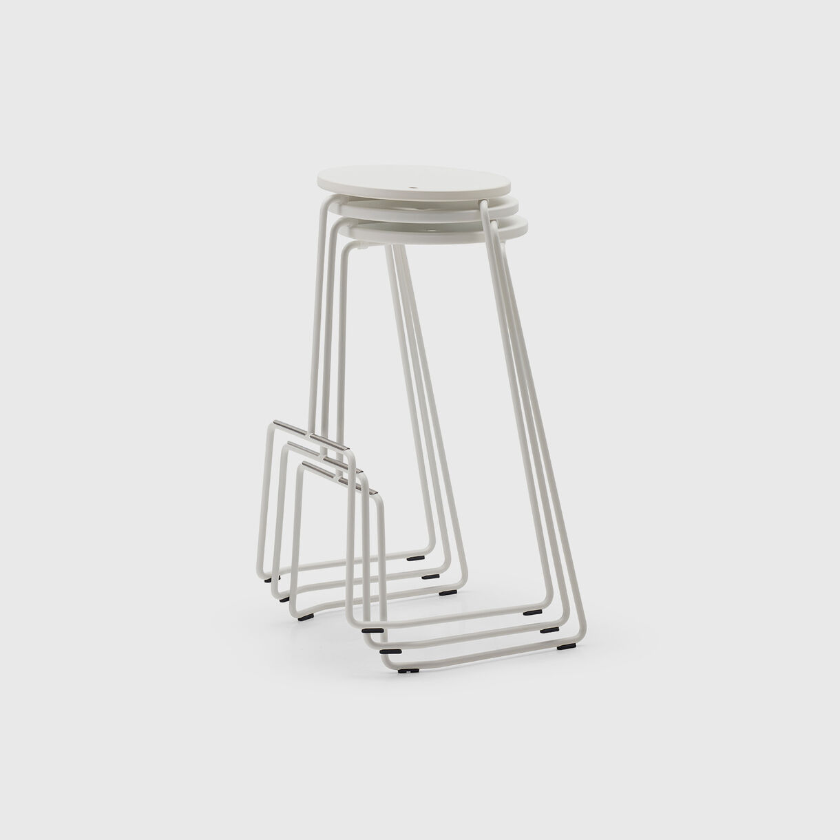 Tiki Stool, White (RAL9016), Bar