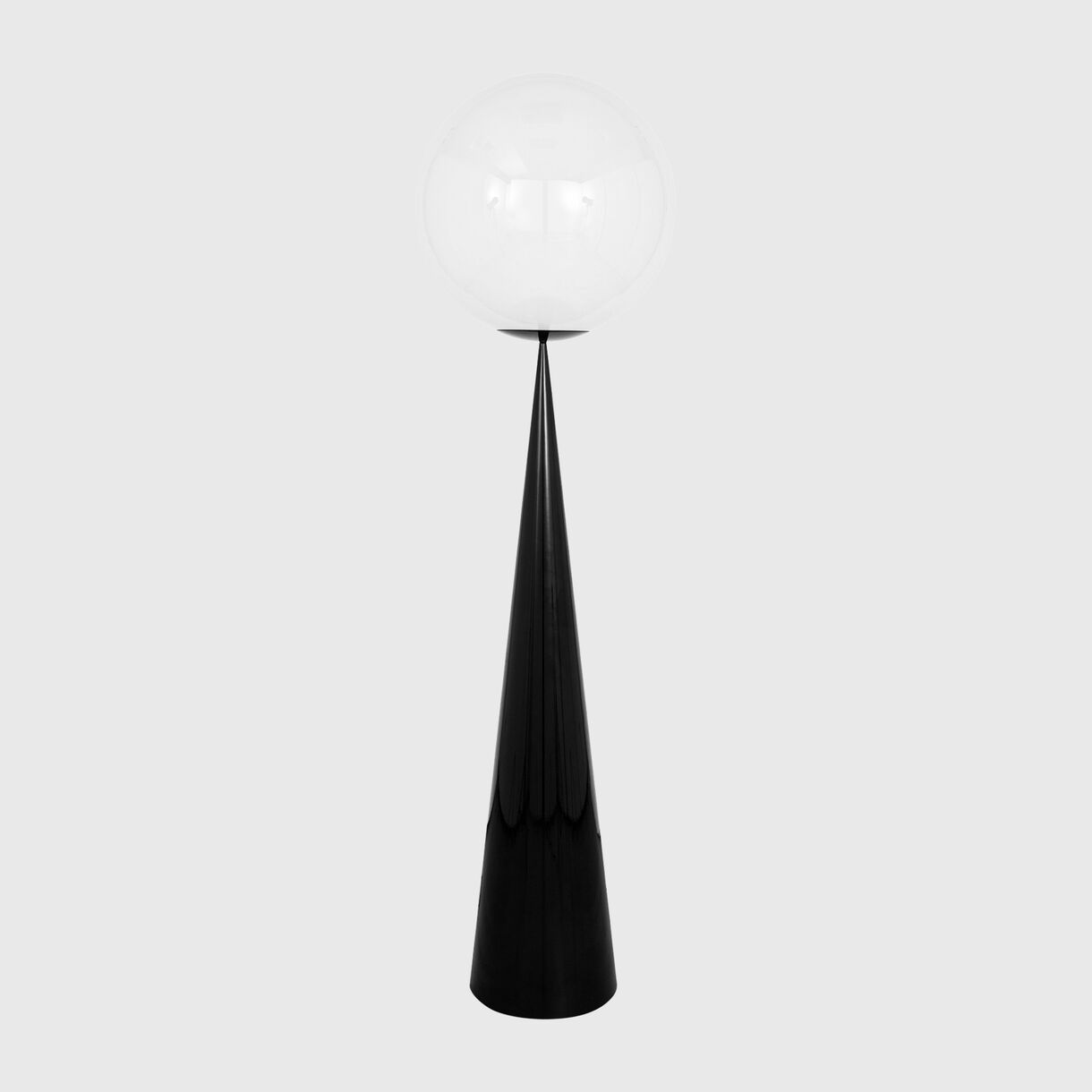 Globe Cone Fat Floor Lamp, Opal