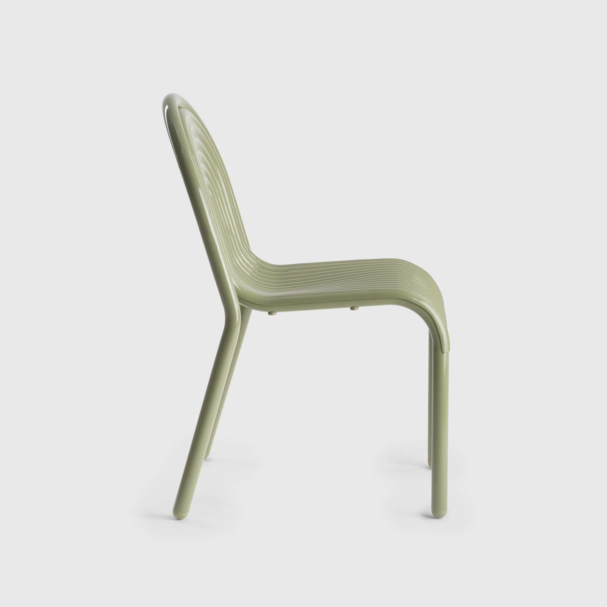 Groove Side Chair, Moss