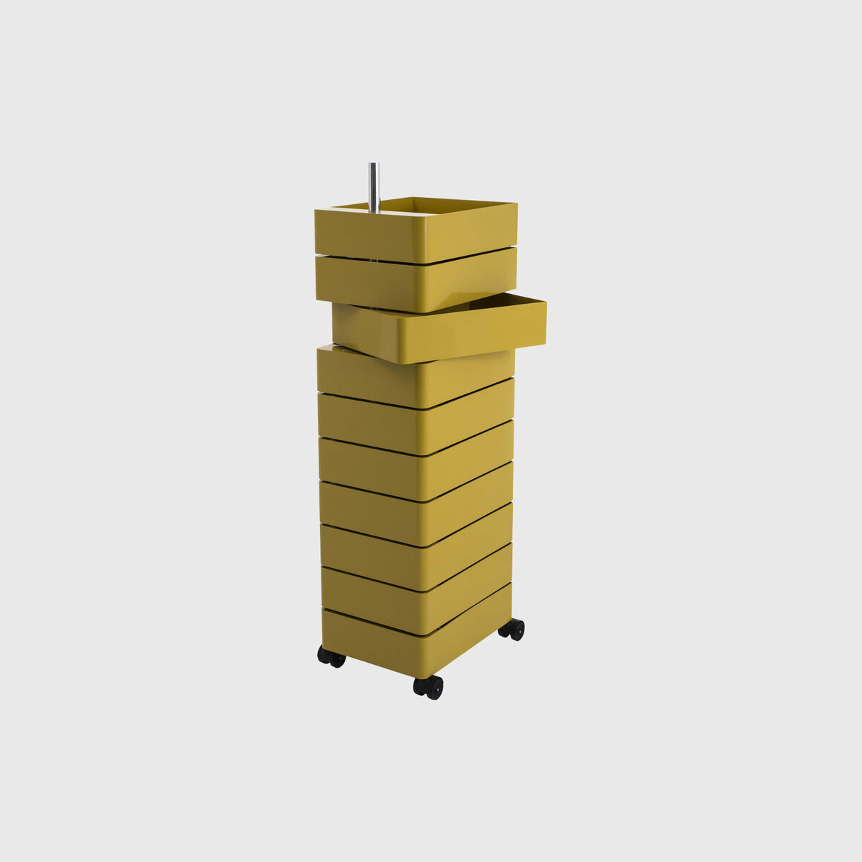 360° 10 Drawer Container, Yellow