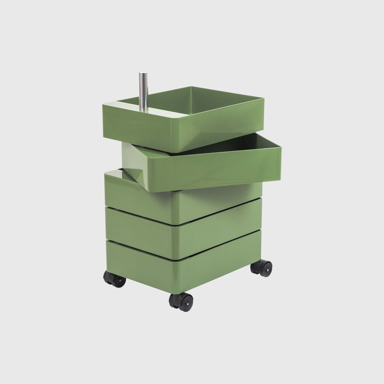 360° 5 Drawer Container, Green