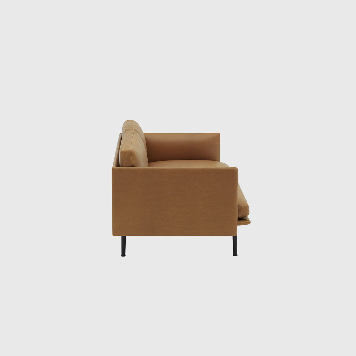 Outline 2 Seater Sofa, Cognac Leather