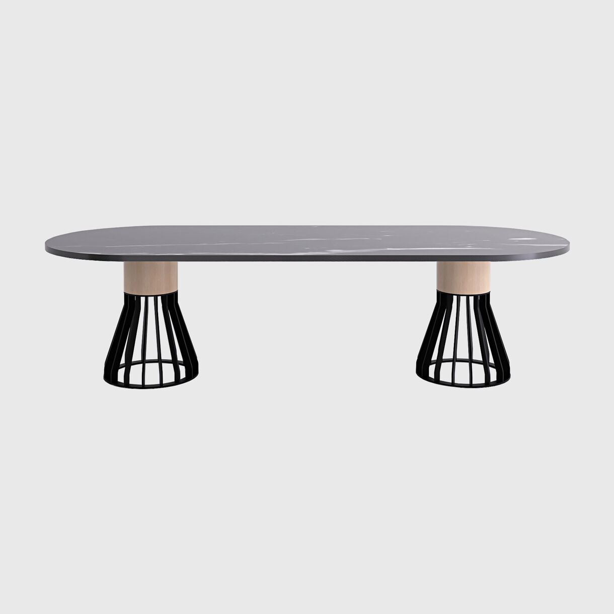 Mewoma Dining Table, Black Marble