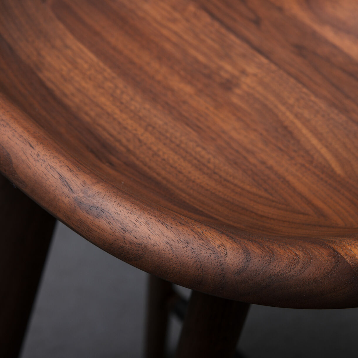 Tractor Stool, Counter Height, Walnut