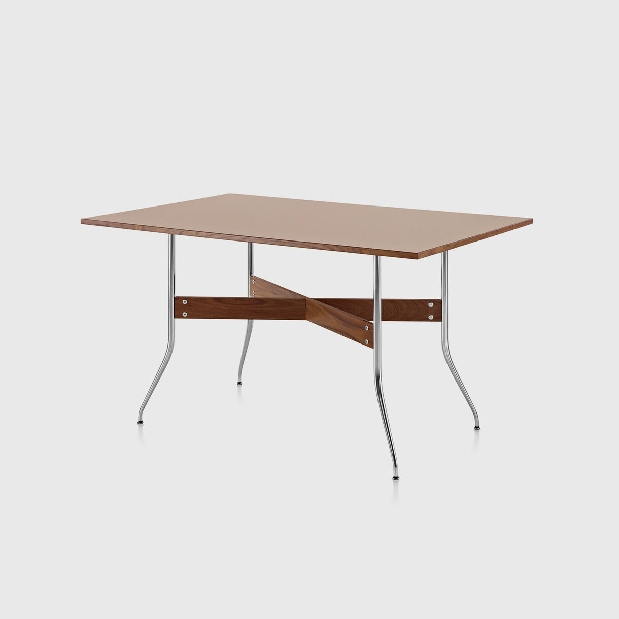 Nelson Swag Leg Dining Table, Rectangular, Walnut
