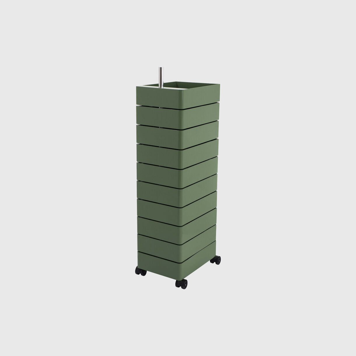 360° 10 Drawer Container, Green