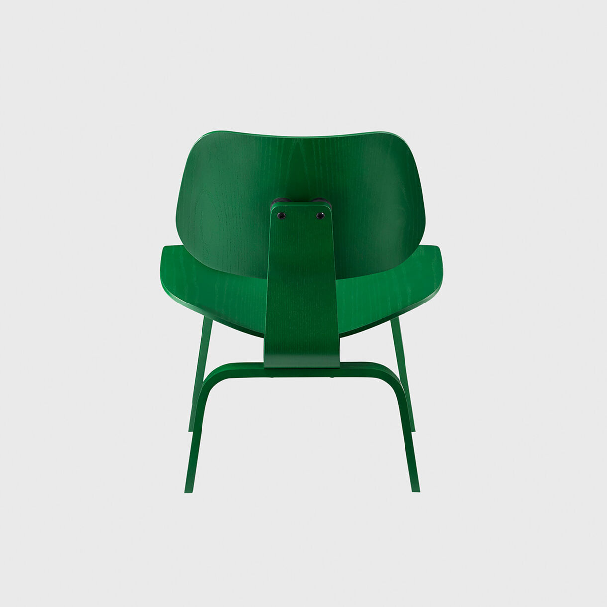 Eames Moulded Plywood Lounge Chair, Wood Base, Forest Stain