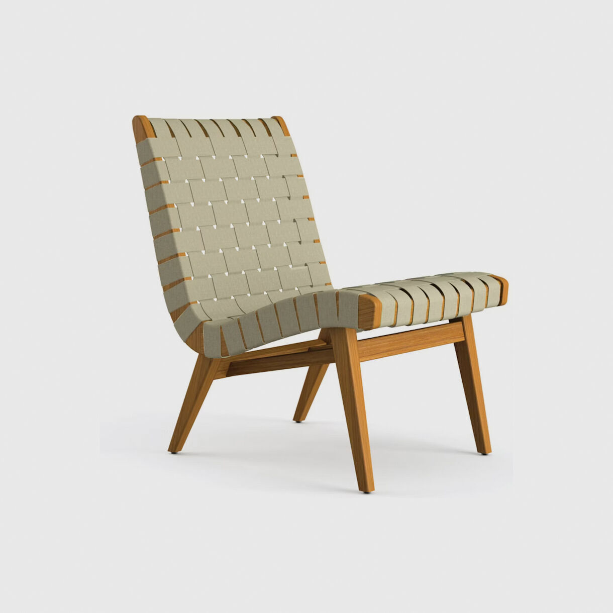 Risom Outdoor Lounge Chair, Antique Beige