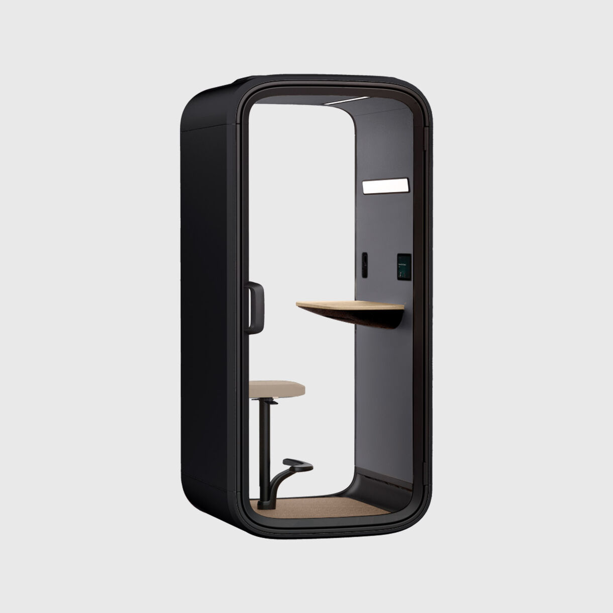Framery One Compact Work Pod, Black, Grey