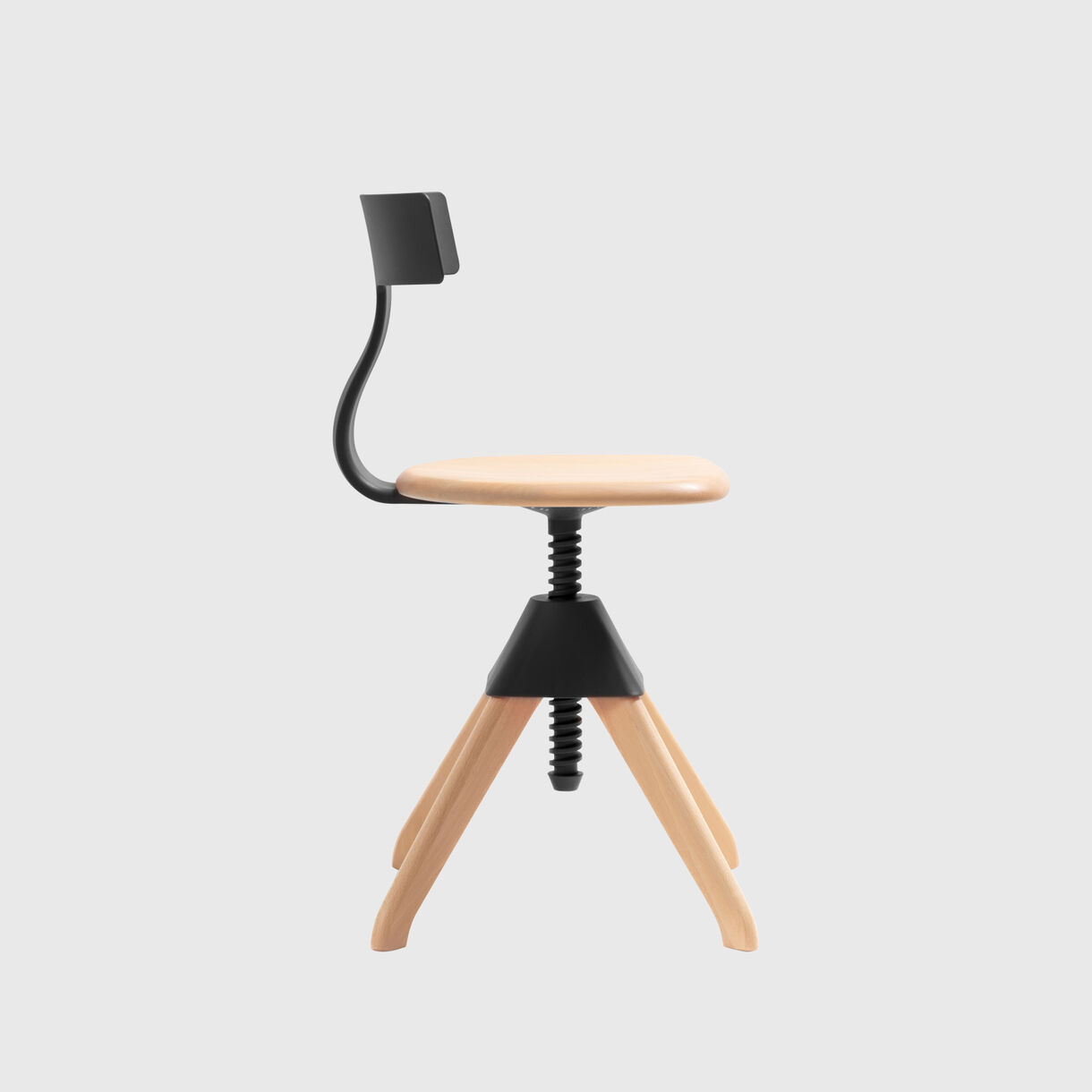 Tuffy Chair, Black, Beech Natural