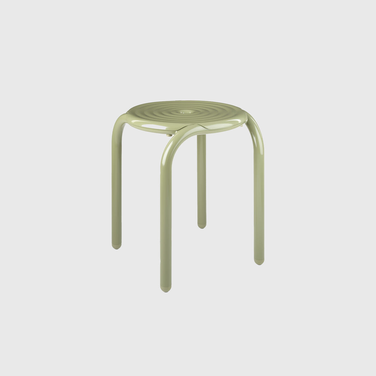 Groove Stool, Moss