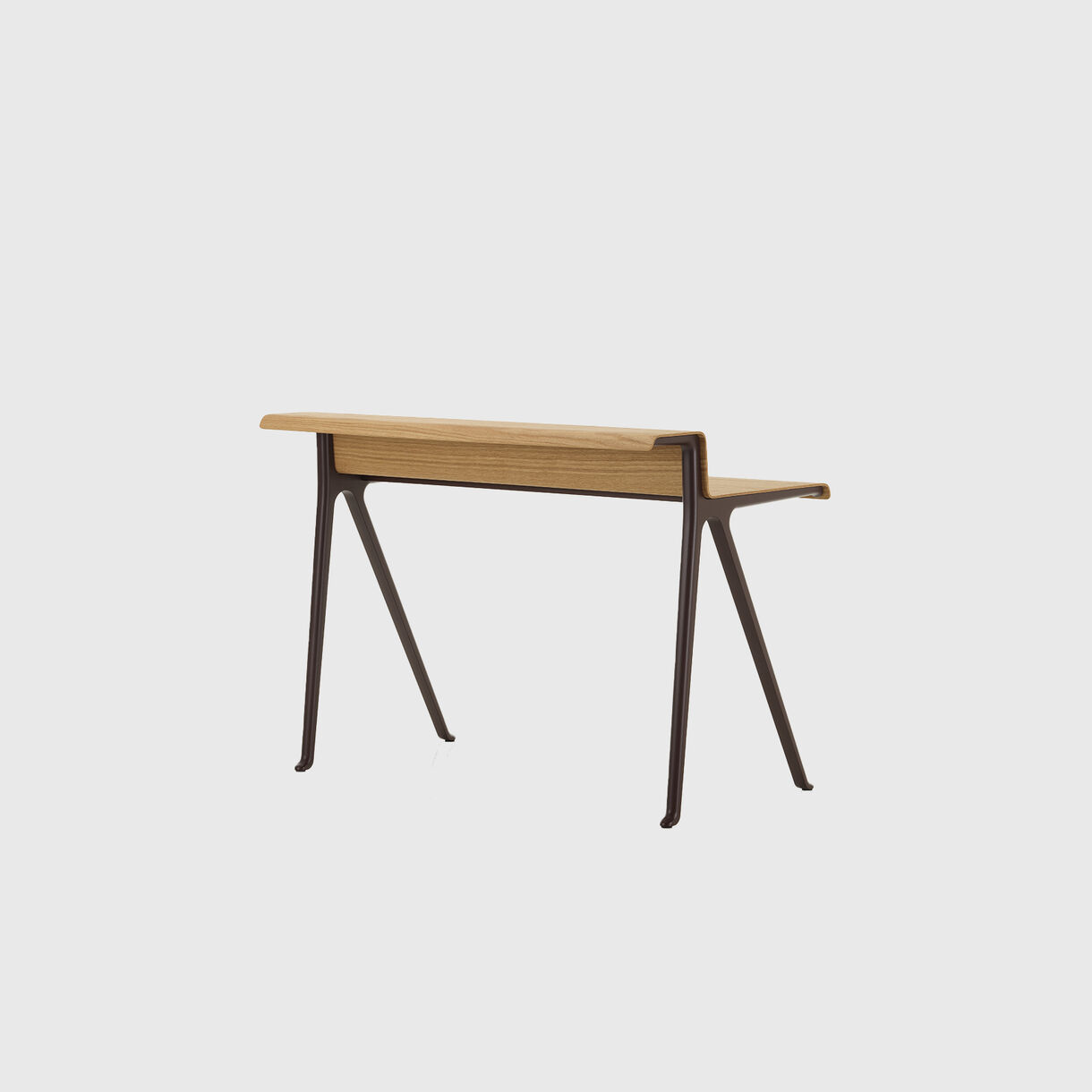 Courier Desk, Natural Oak, Bordeaux