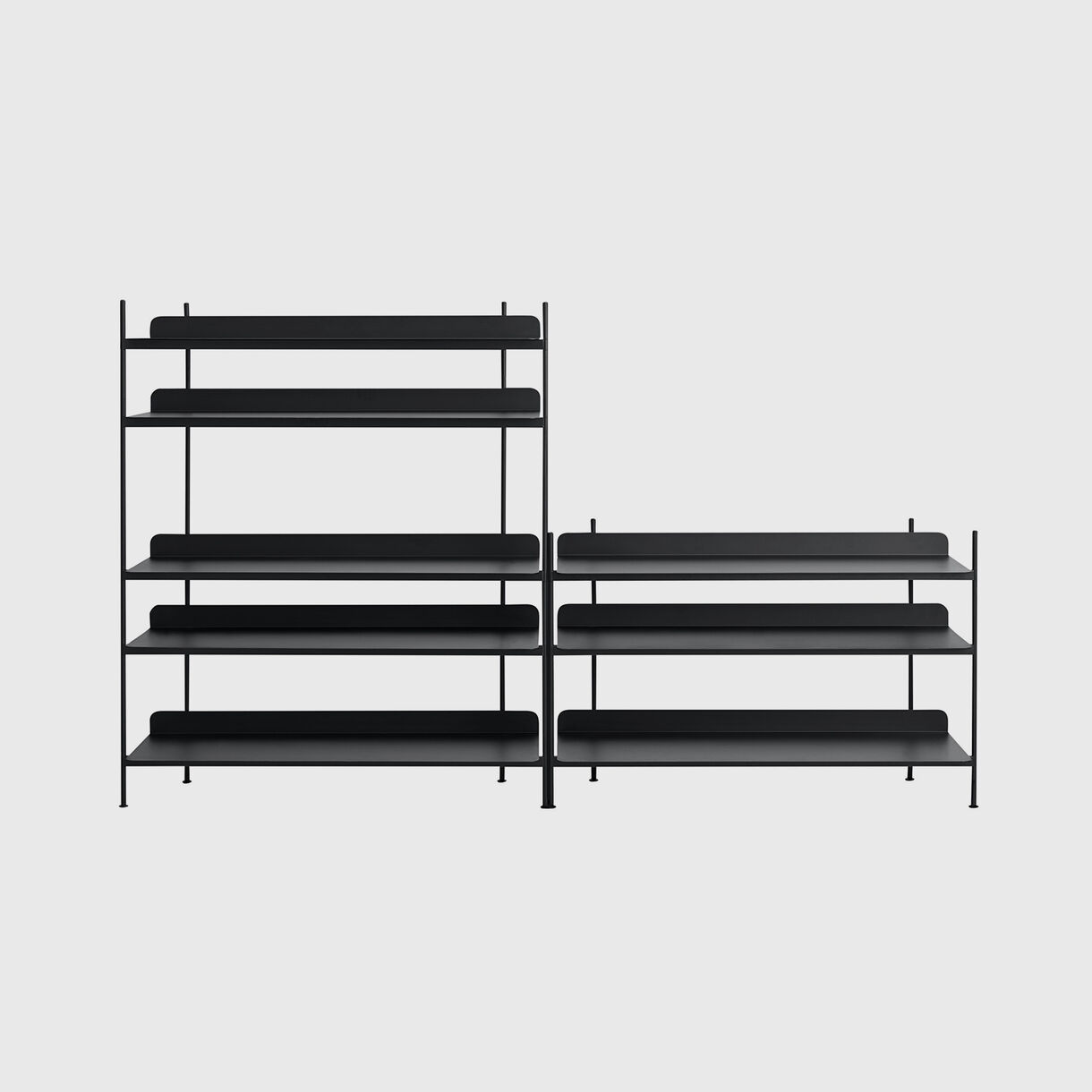 Compile Shelving System, Configuration 7, Black