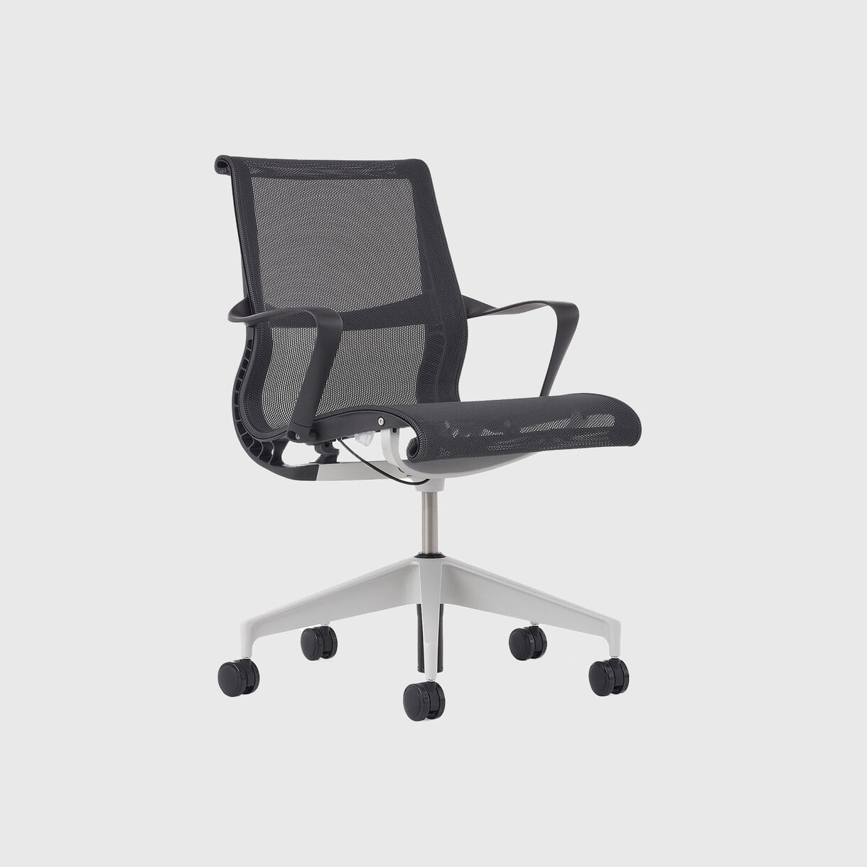 Setu Chair - Graphite Intercept, Graphite Frame, Silver Alloy Base