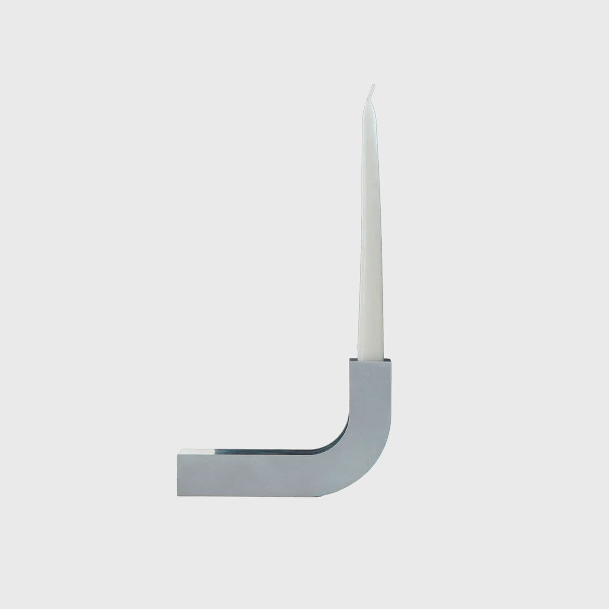 Silhouette Candleholder, L, Aluminium