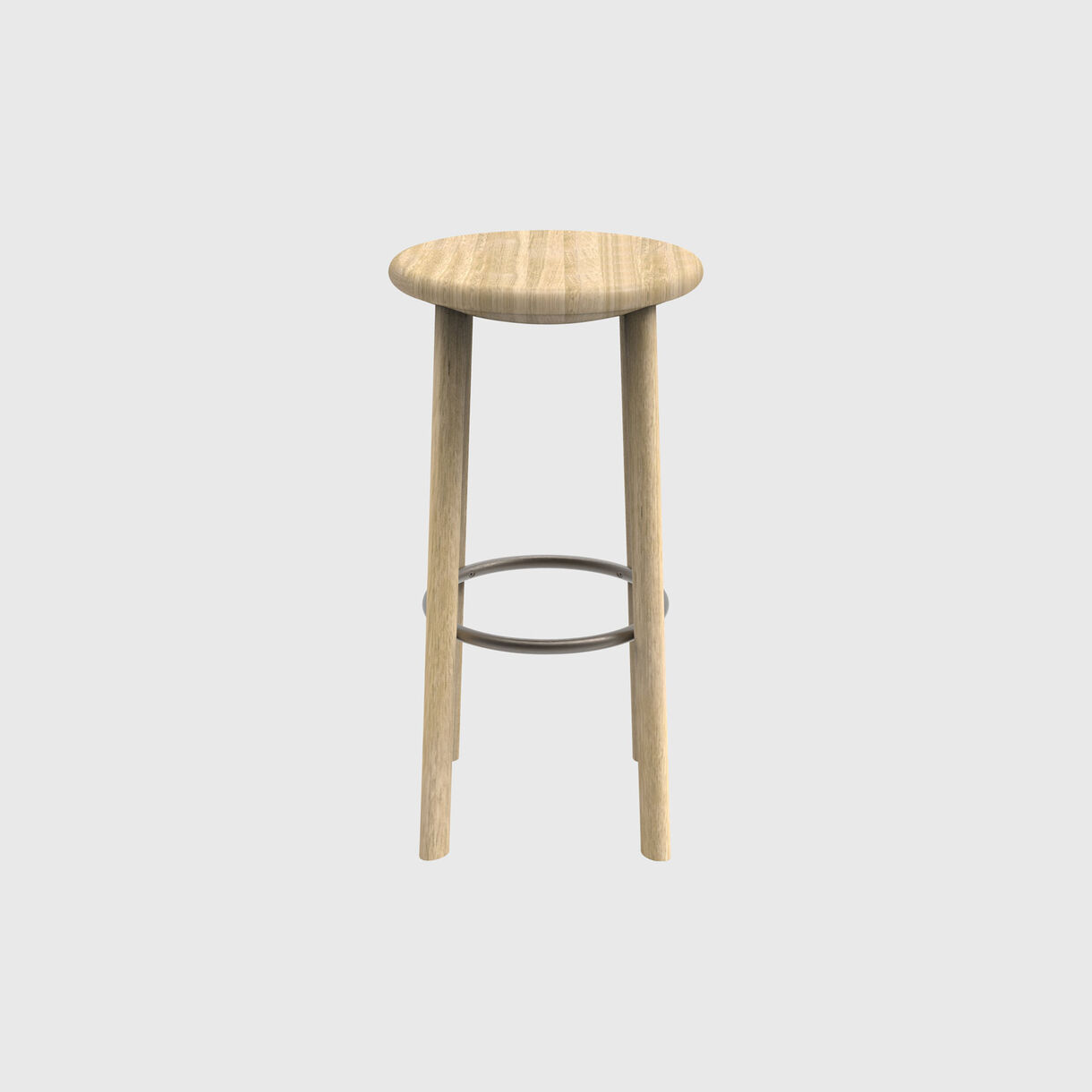 Bowl Stool, Bar Oak