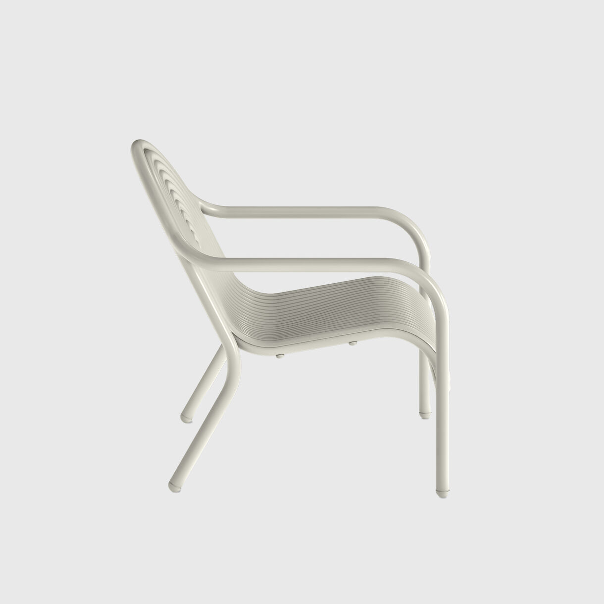 Groove Lounge Chair, Putty