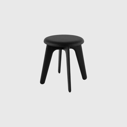 Slab Low Stool, Upholstered
