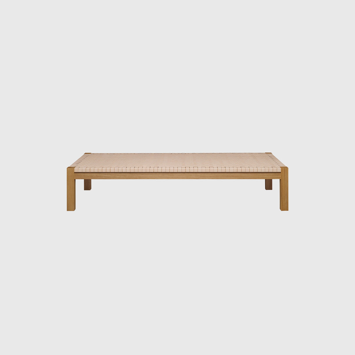 Theban Daybed, Oak & Natural Leather