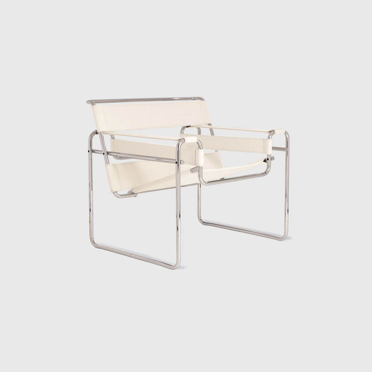 Wassily Chair, White Leather