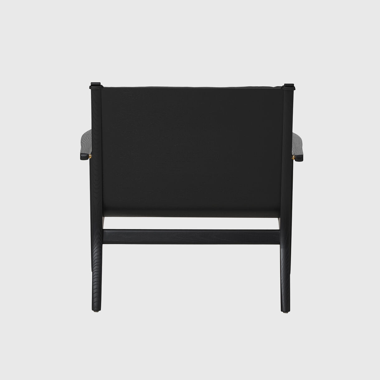 Rén Lounge Chair, Large, Onyx Oak, Milano Leather - Black 2522