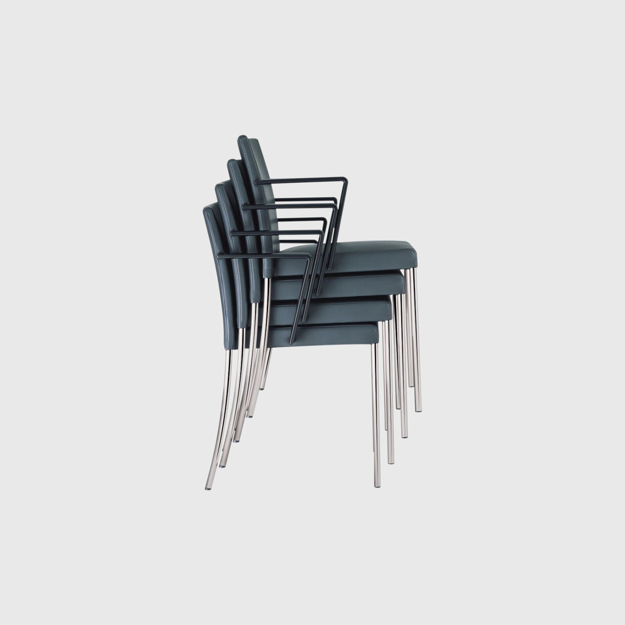 Jason Lite Chair, Stacked, Side