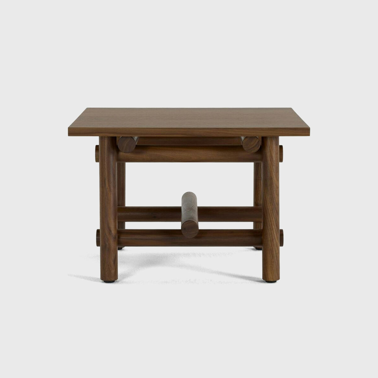 Muecke Side Table, Walnut, Front Detail