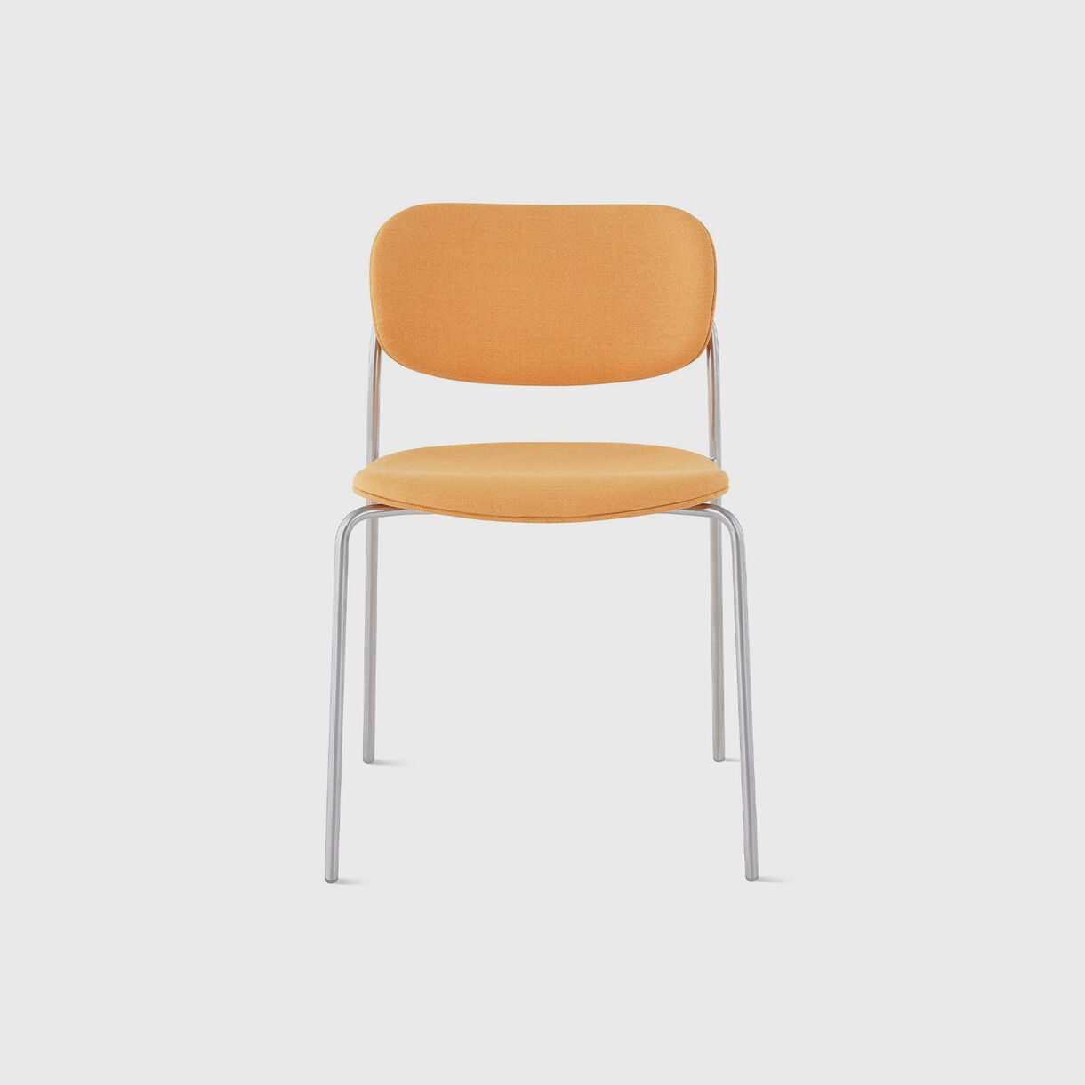 Portrait Chair, Panno di Dolce - Orange & Chrome