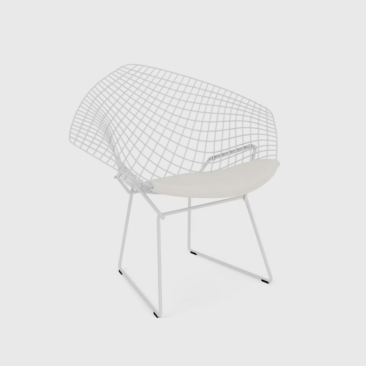 Bertoia Diamond Chair, Outdoor, White White