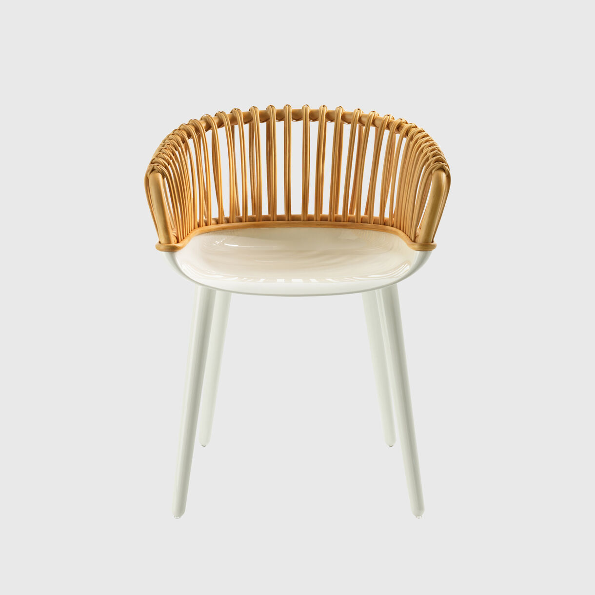 Cyborg Club Chair, Natural & White
