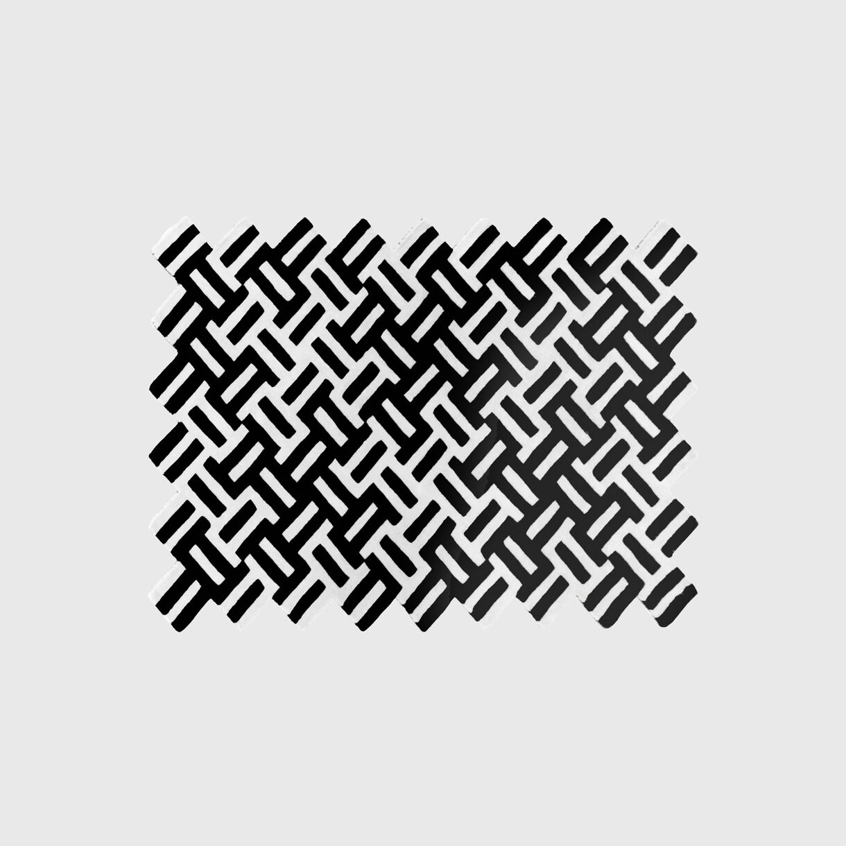 Cross Rug, Black & White