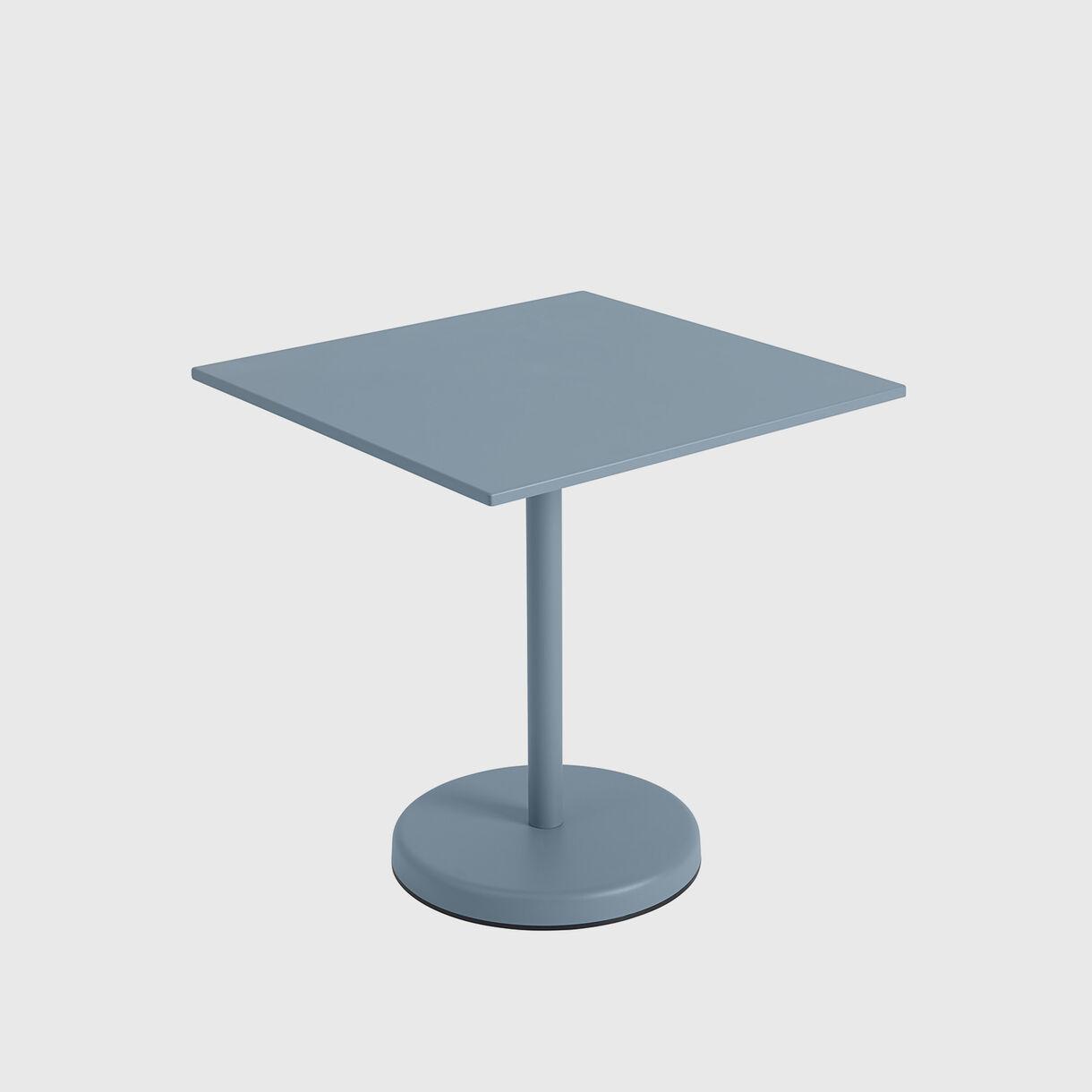 Linear Steel Cafe Table, Pale Blue
