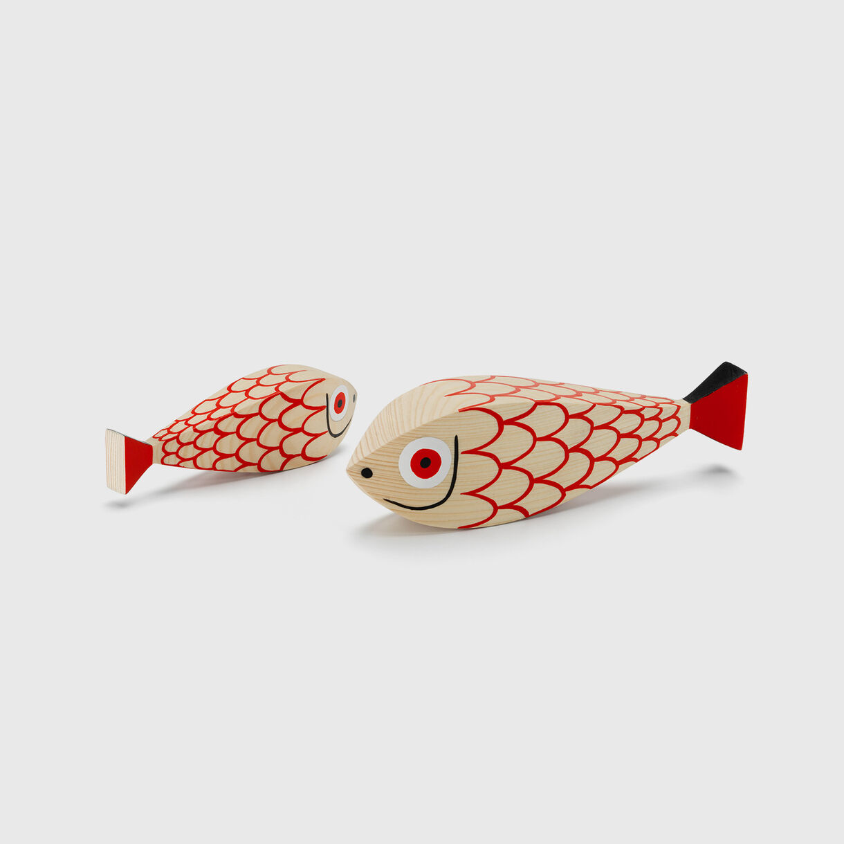 Wooden Dolls, Mother & Child Fish