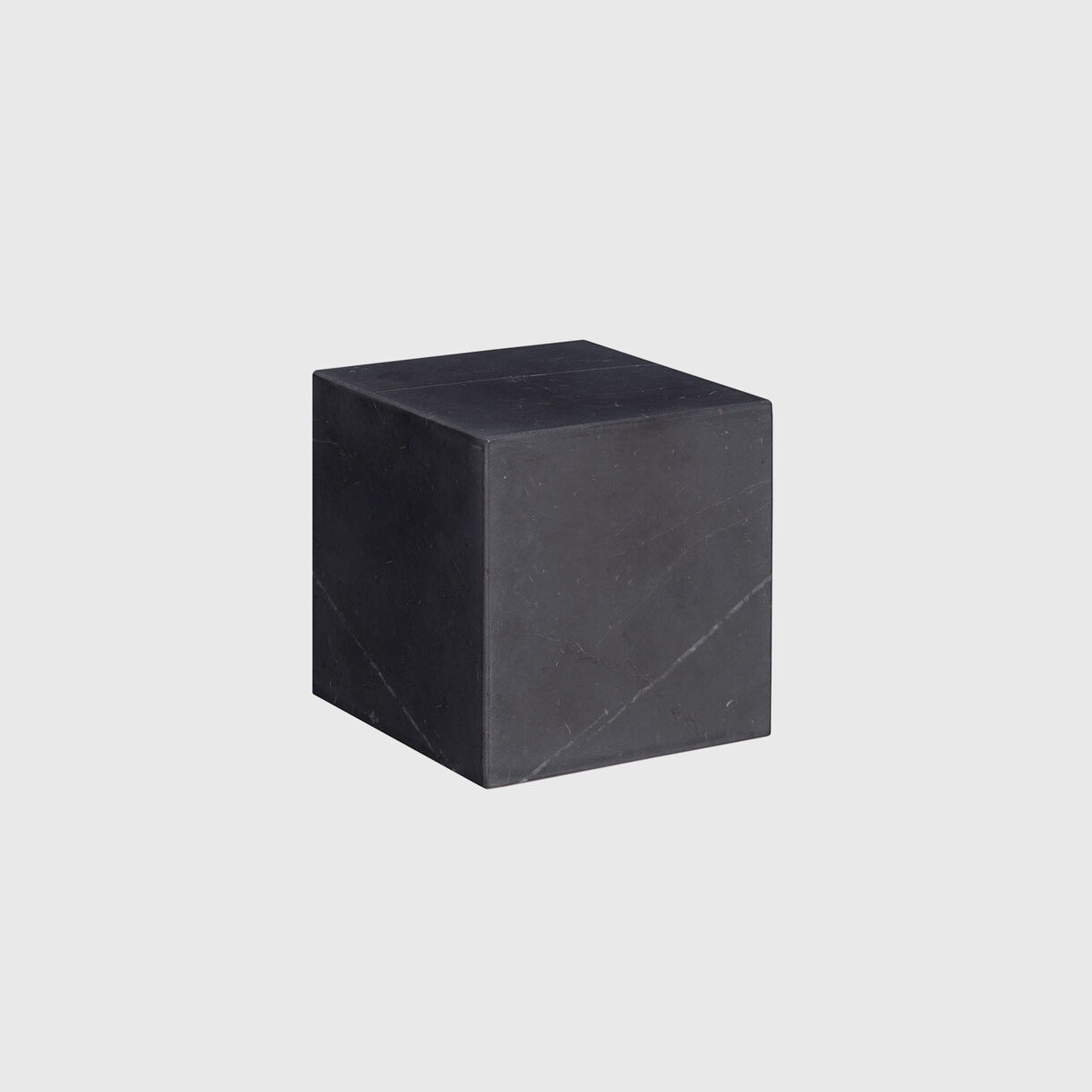 Stop Bookend, Black Carrara Marble, Small